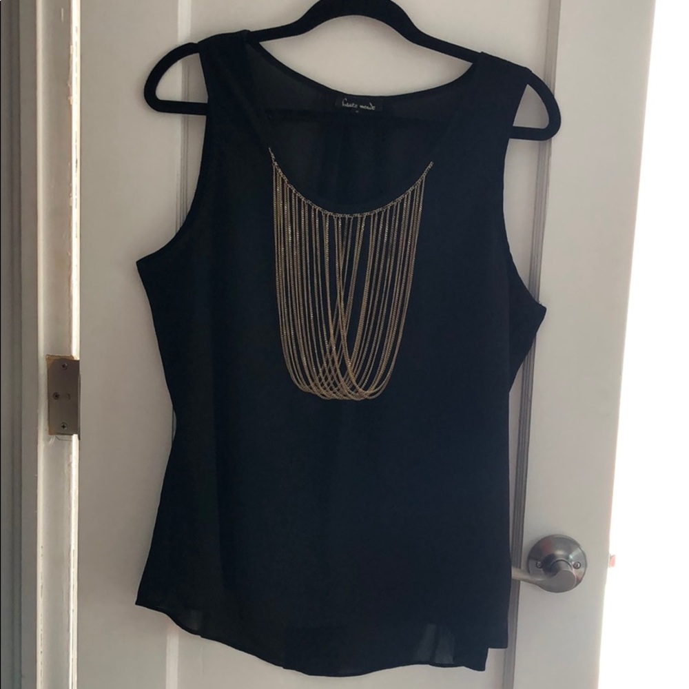 Haute monde dressy top size xl